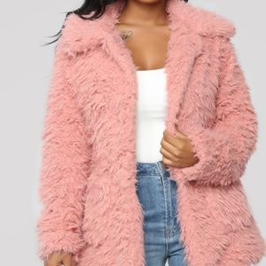 BRAND NEW Great Feels Fuzzy Jacket - Mauve